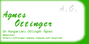 agnes ottinger business card